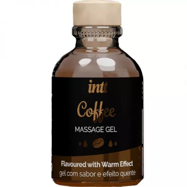 INTT MASSAGE & ORAL SEX - GEL DE MASSAGE SAVEUR CAF� EFFET CHAUD