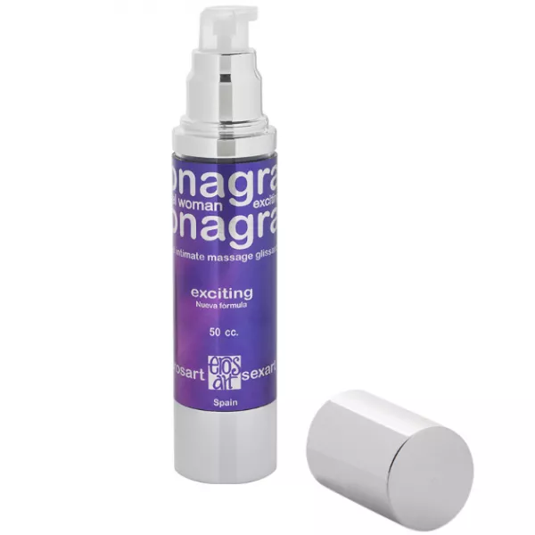 EROS-ART - GEL REHAUSSEUR DORGASME FEMME IMPRIM� SOIR SON 50 CC
