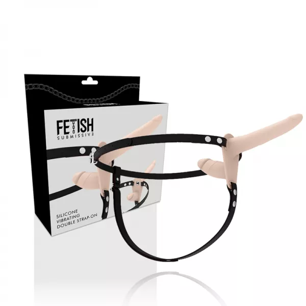 FETISH SUBMISSIVE HARNESS - VIBRATEUR CHAIR � DOUBLE P�N�TRATION