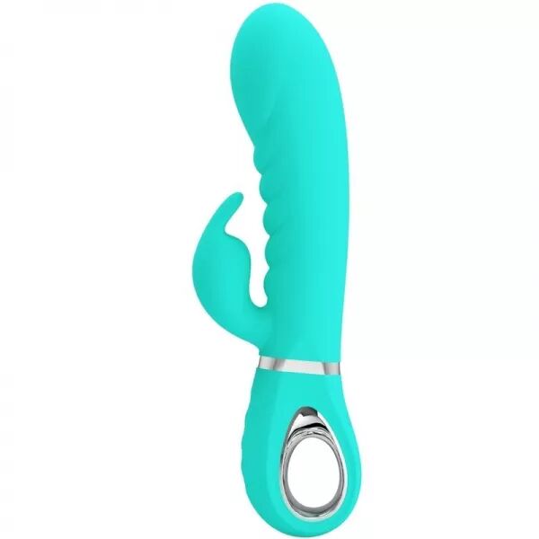 PRETTY LOVE - VIBRATEUR MULTIFONCTION G-SPOT PRESCOTT VERT AQUA