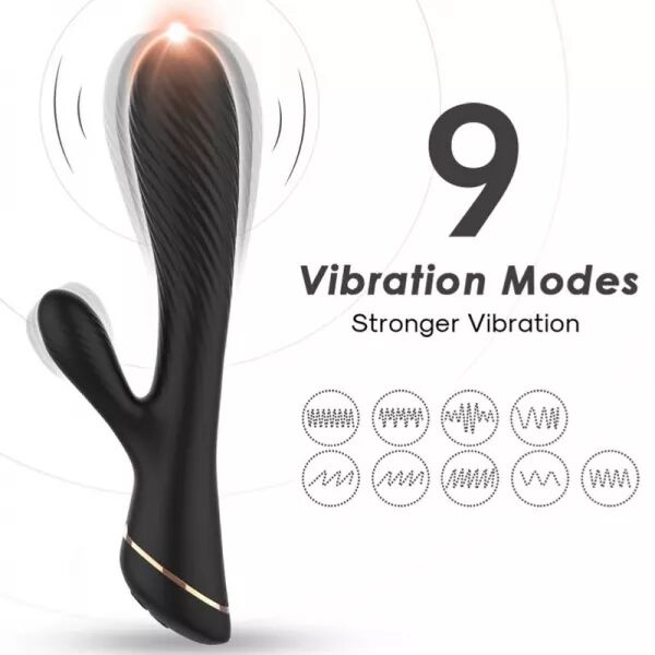 ARMONY - VIBRATEUR LAPIN SILICONE NOIR