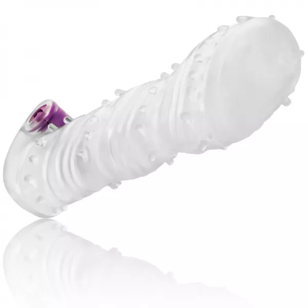 OHMAMA - GAINE P�NIS TEXTUR�E AVEC BALLE VIBRANTE � POINT LARGE