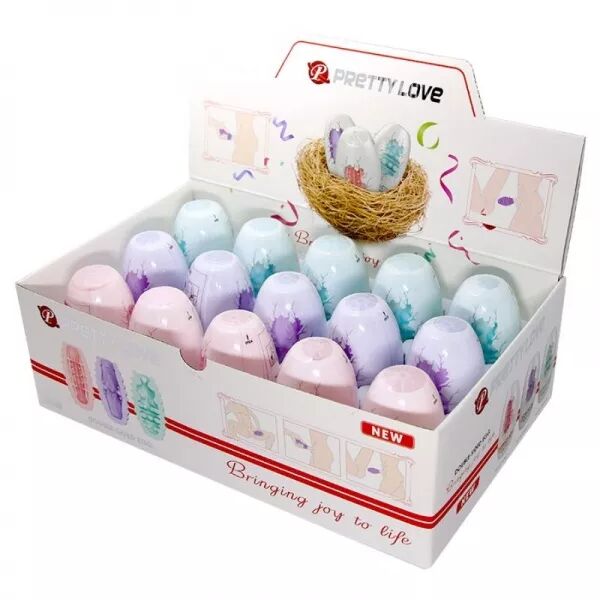 PRETTY LOVE - OEUF MASTURBATEUR DOUBLE FACE 15 UNIT�S