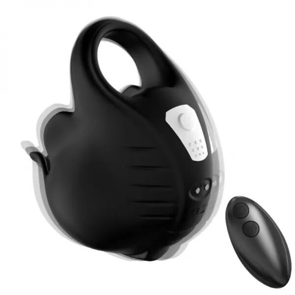 ARMONY - ANNEAU VIBRATEUR � VENTOUSES T�L�COMMANDE NOIR