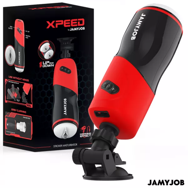 JAMYJOB - MASTURBATEUR VAGIN AUTOMATIQUE XPEED 5 MODES DE POUSS�E ET EFFET SONORE