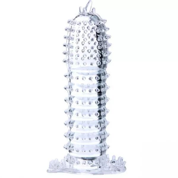 BAILE - GAINE P�NIENNE AVEC POINTS STIMULANTS TRANSPARENTS 14 CM