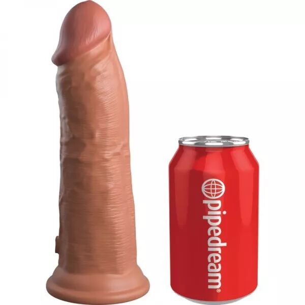 KING COCK - ELITE GODE R�ALISTE VIBRANT & SILICONE 20.3 CM CARAMEL