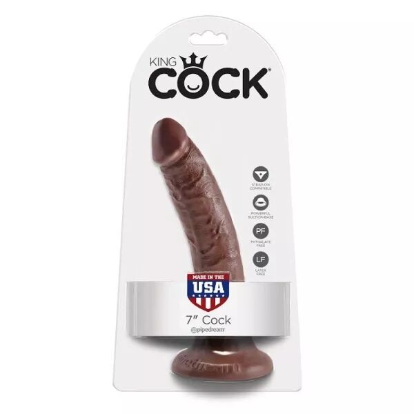 KING COCK - 7 GODE CHOCOLAT 17.8 CM