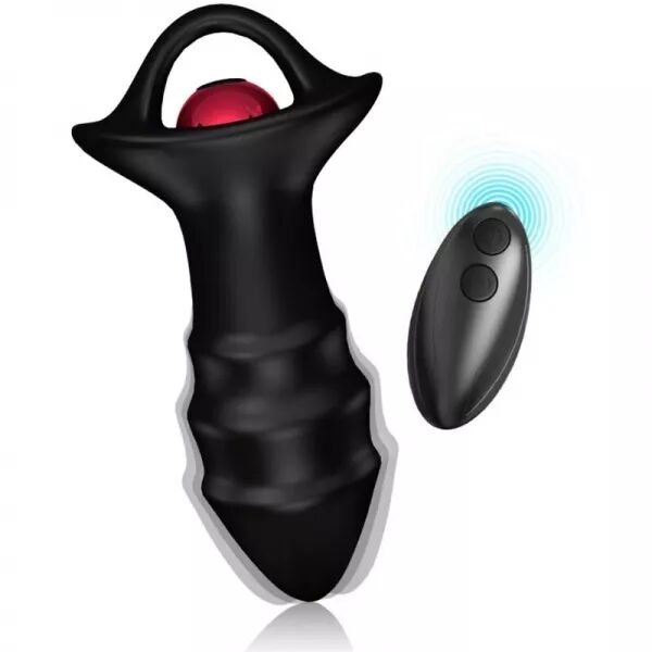 ARMONY - VIBRATEUR � DOIGTS KYLIN ET T�L�COMMANDE DE PLUG ANAL NOIR