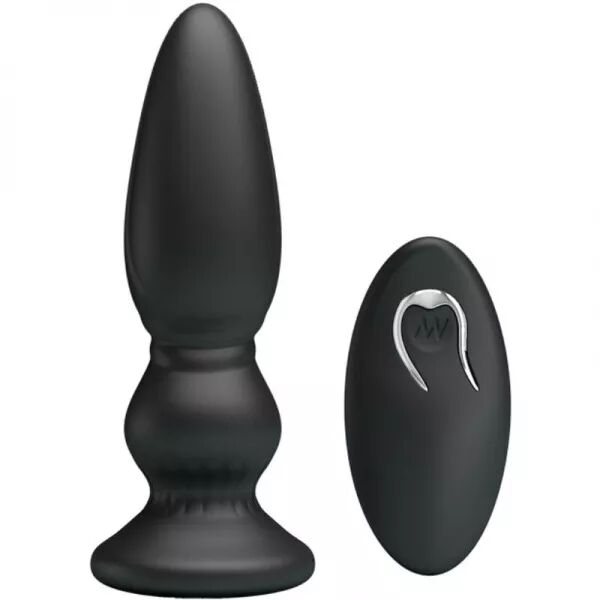 MR PLAY - PUISSANT VIBRATEUR T�L�COMMANDE PLUG ANAL NOIR