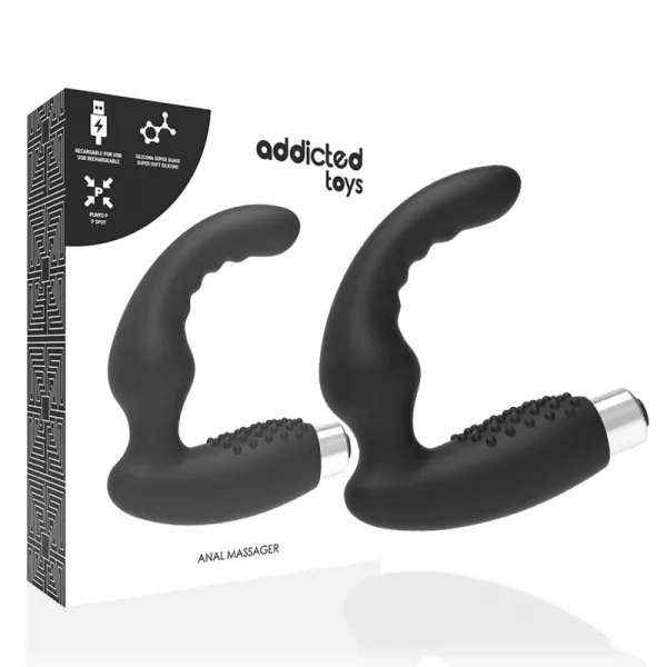 ADDICTED TOYS - VIBRATEUR PROSTATIQUE RECHARGEABLE MOD�LE 2 - NOIR