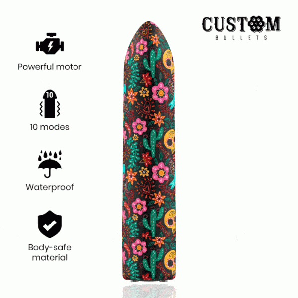 CUSTOM BULLETS - BULLETS PERSONNALIS�S RECHARGEABLE FLORAL 10 INTENSITIES