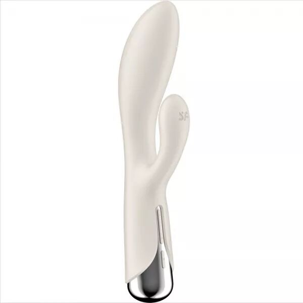 SATISFYER - SPINNING RABBIT 1 CLITORIS ET STIMULATION DU POINT G BEIGE