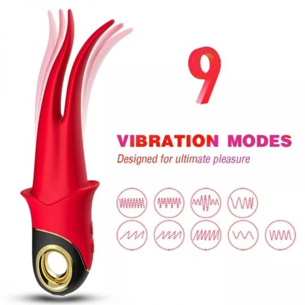 ARMONY - VIBRATEUR SHADOW DOUBLE T�TE TEASING ROUGE