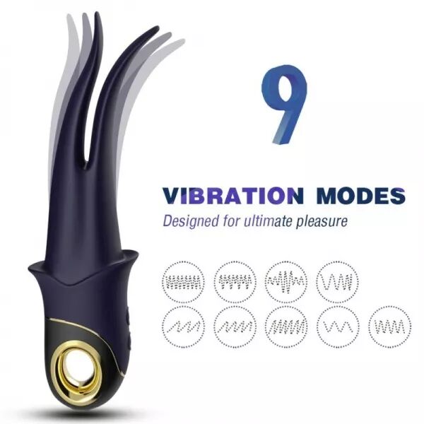 ARMONY - VIBRATEUR SHADOW DOUBLE T�TE TEASING BLEU