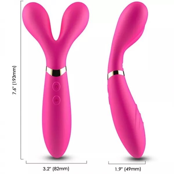 ARMONY - Y-WAND MASSAGE & VIBRATEUR DOUBLE T�TE FUCHSIA