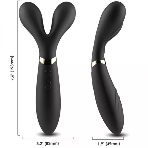 ARMONY - Y-WAND MASSAGE & VIBRATEUR DOUBLE T�TE NOIR