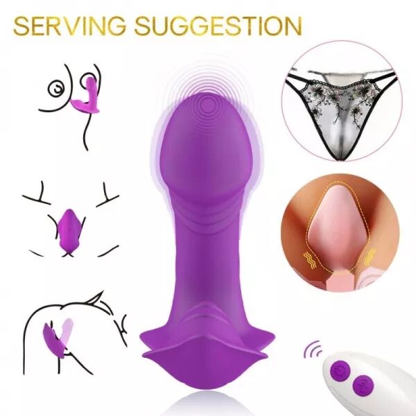 ARMONY - SIFFLET VIBRATEUR INTRODUCTION T�L�COMMANDE VIOLET