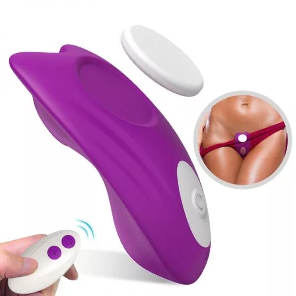 ARMONY - CULOTTE PORTABLE PAPILLON VIBRATEUR T�L�COMMANDE VIOLET
