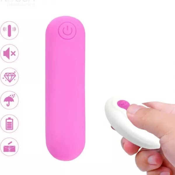 ARMONY - SPLASH JOLINE VIBRATEUR BULLET T�L�COMMANDE EN SILICONE 10 VIBRATIONS 65 X 15 CM ROSE