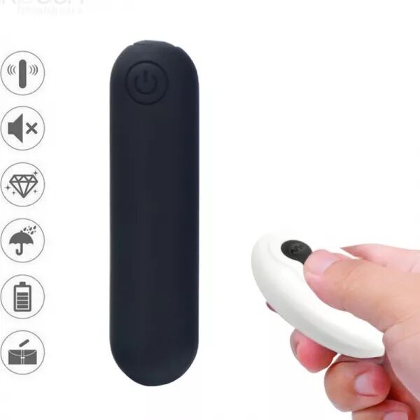 ARMONY - SPLASH JOLINE VIBRATEUR BULLET T�L�COMMANDE EN SILICONE 10 VIBRATIONS 65 X 15 CM NOIR