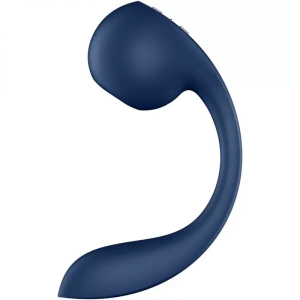SATISFYER - PRO+ WAVE 4 STIMULATEUR POINT G ET IMPULSION D'AIR APPLICATION GRATUITE BLEU FONC�