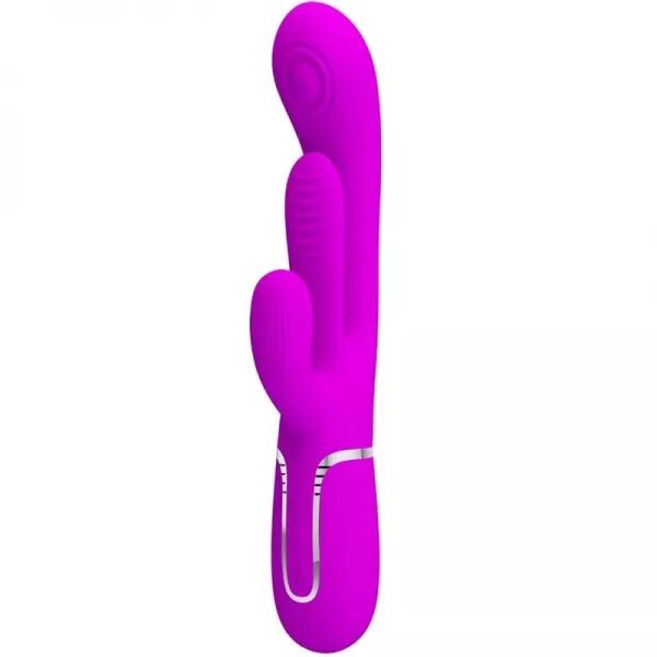 PRETTY LOVE - SHANIA TRIPLE RABBIT VIBRATEUR MULTIFONCTION ROSE