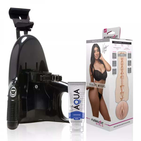FLESHLIGHT - VIOLET MYERS WAIFU + LANCEMENT UNIVERSEL + LUBRIFIANT DE QUALIT� AQUA 50 ML