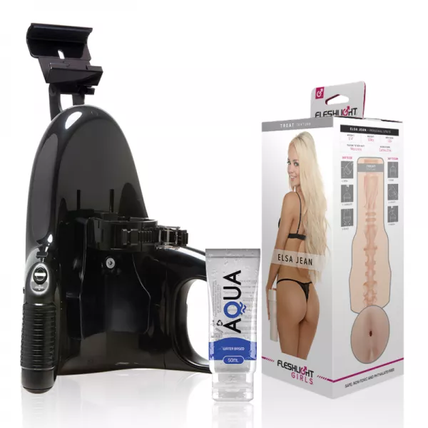 FLESHLIGHT - ELSA JEAN VAGINA TASTY + LANCEMENT UNIVERSEL + LUBRIFIANT QUALIT� AQUA 50 ML
