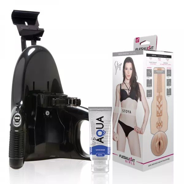 FLESHLIGHT - VAGINA STOYA DESTROYA + LANCEMENT UNIVERSEL + LUBRIFIANT DE QUALIT� AQUA 50 ML