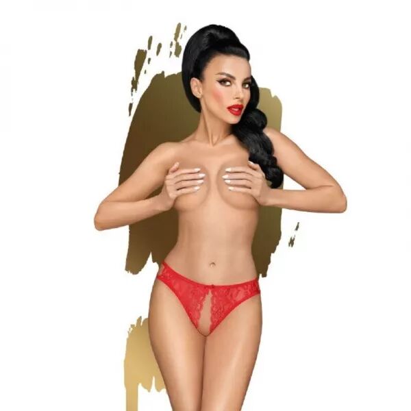 PENTHOUSE - STRING COQUILLANT VALENTINE ROUGE S/M