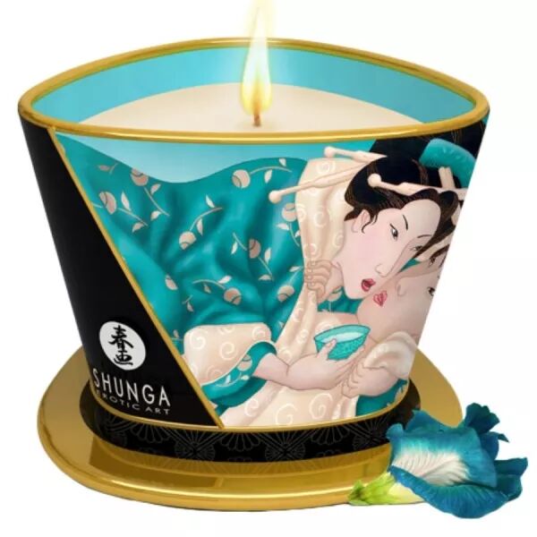 SHUNGA - BOUGIE DE MASSAGE FLEURS DES �LES 170 ML