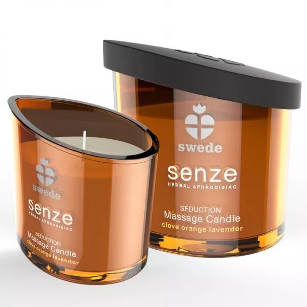 SWEDE - BOUGIE DE MASSAGE S�DUCTION SENZE - GIROFLE, ORANGE, LAVANDE