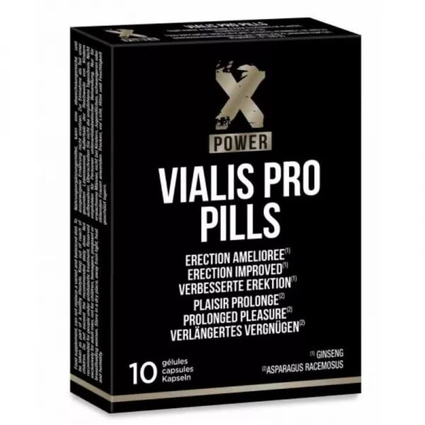 X POWER - VIALIS PRO ERECTION AM�LIOR�E 10 PILULES