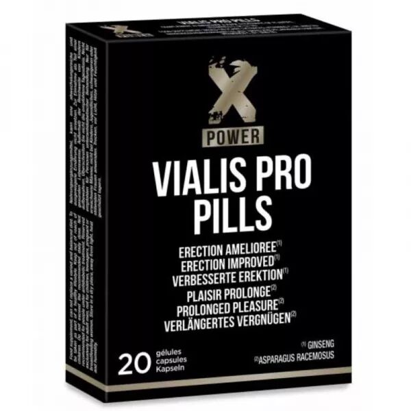 X POWER - VIALIS PRO ERECTION AM�LIOR�E 20 PILULES