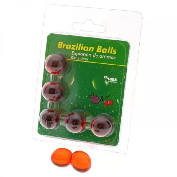 TALOKA - 5 BOULES BR�SILIENNES GEL INTIME FRAISE & CERISE