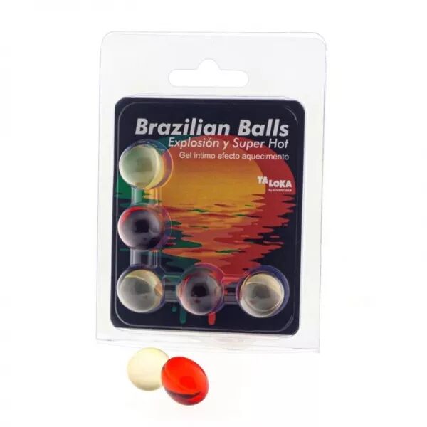 TALOKA - 5 BOULES BR�SILIENNES GEL EXCITANT EFFET SUPER CHAUD