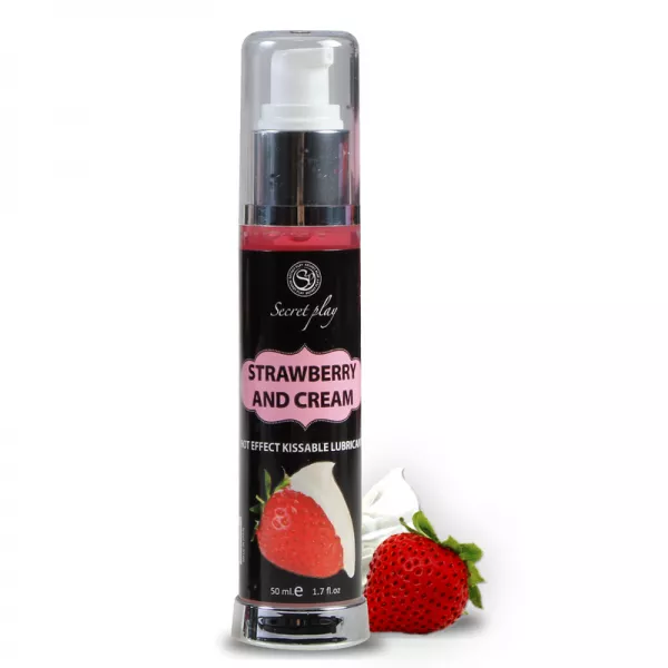SECRETPLAY - LUBRIFIANT 2-1 EFFET CHALEUR FRAISE & CR�ME 50 ML