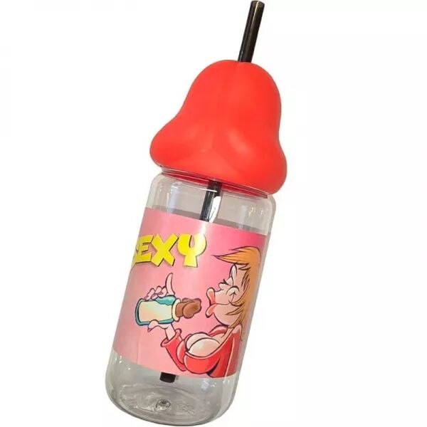 DIABLO PICANTE - BIBERON EN FORME DE P�NIS 360 ML ROUGE