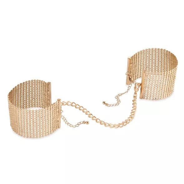 BIJOUX - D�SIR M�TALLIQUE MENOTTES MAILLE M�TAL DOR�