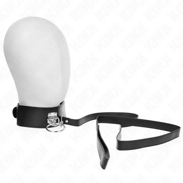 KINK - LAISSE CLOUT�E 116 CM COLLIER AVEC SANGLE EN CUIR 50 X 5 CM