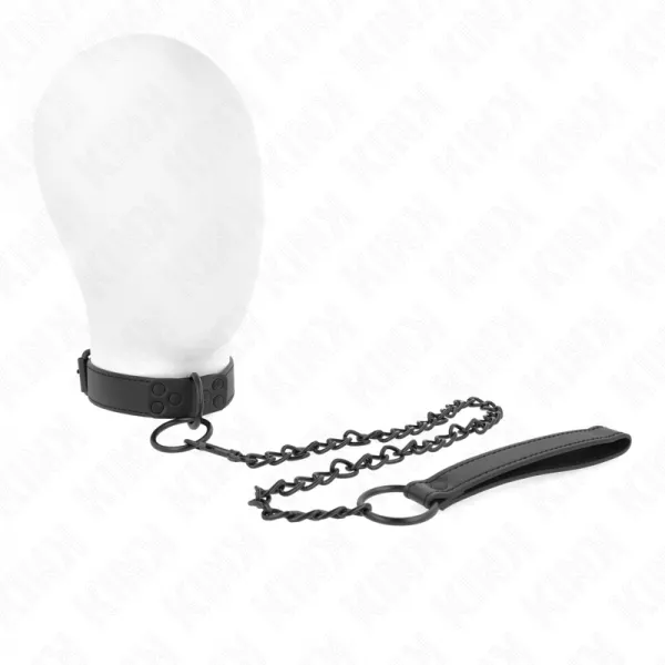 KINK - COLLIER AVEC LAISSE FONC�E 65 CM AJUSTABLE 37-54 CM X 3 CM
