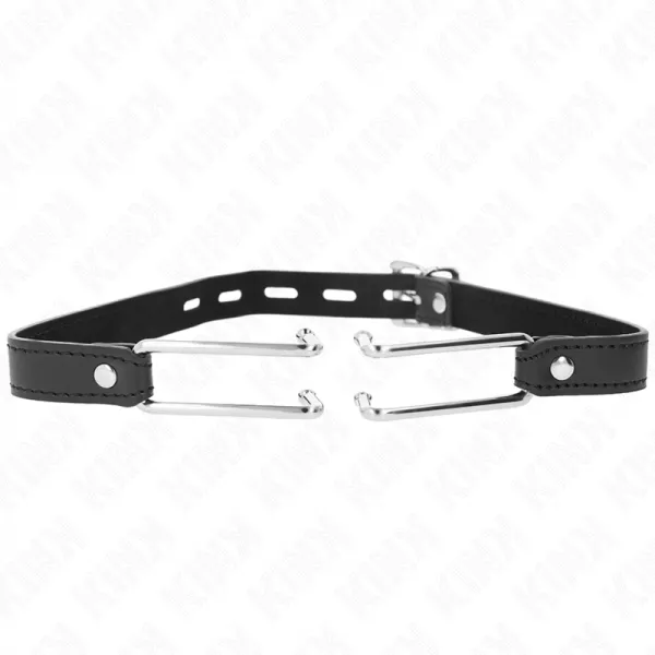 KINK - B�TON � CROCHET EN M�TAL 11,5 CM AVEC SANGLE EN CUIR R�GLABLE 39-58 CM X 2 CM