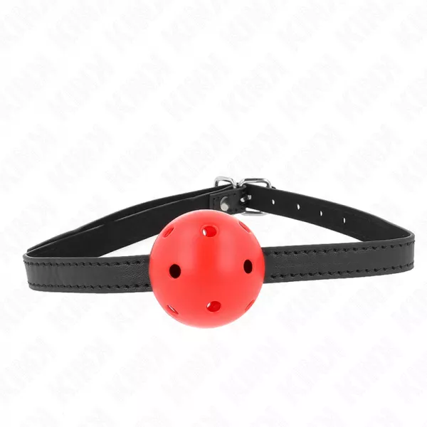 KINK - B�ILLON � BOULE SIMPLICIT� ROUGE RESPIRANT 4,5 CM 62 x 1,5 CM