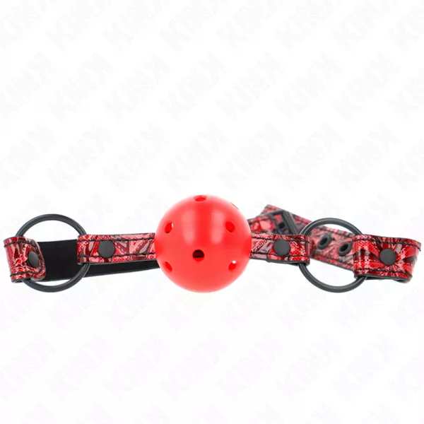 KINK - BOULE MOTIF DIAMANT 4,5 CM GAG MOD�LE 1 64,5 CM R�GLABLE 42-60 CM