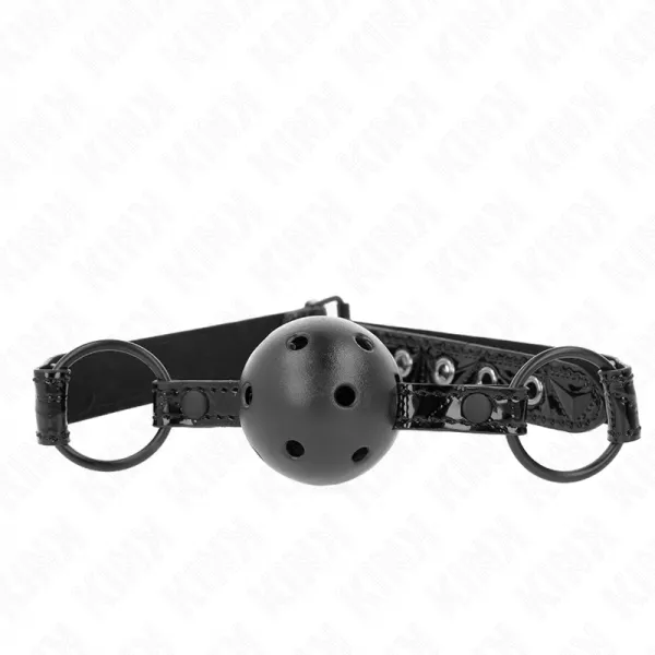 KINK - BOULE MOTIF DIAMANT 4,5 CM GAG MOD�LE 3 64,5 CM R�GLABLE 42-60 CM