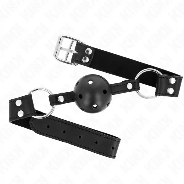 KINK - B�TON RESPIRANT 4 CM AVEC DOUBLE RIVET MOD�LE 1 NOIR 62,5 x 2,5 CM R�GLABLE 42-58 CM