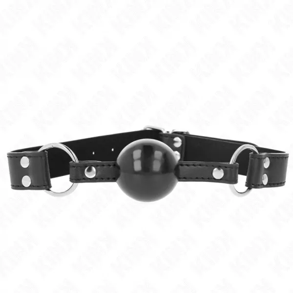 KINK - B�TON BILLE SOUPLE ET SOLIDE 4 CM AVEC SANGLE EN CUIR 62 x 2,5 CM R�GLABLE 42-58 CM