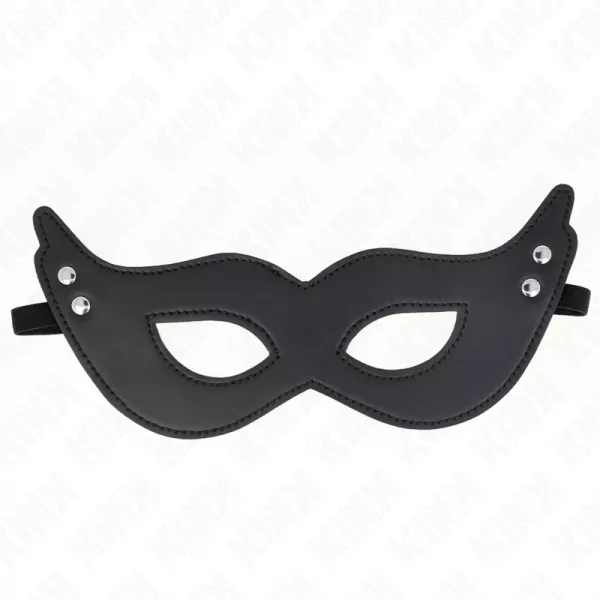 KINK - MASQUE EN CUIRETTE � RIVETS MOD�LE 1 26 x 8 CM