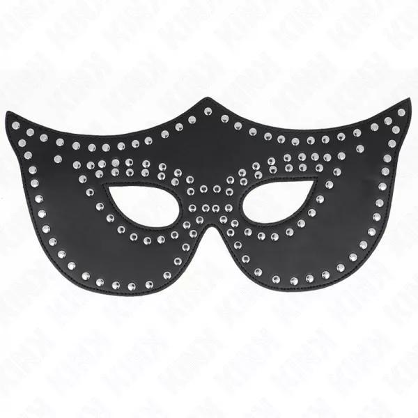KINK - MASQUE EN CUIRETTE � RIVETS MOD�LE 2 30 x 12 CM
